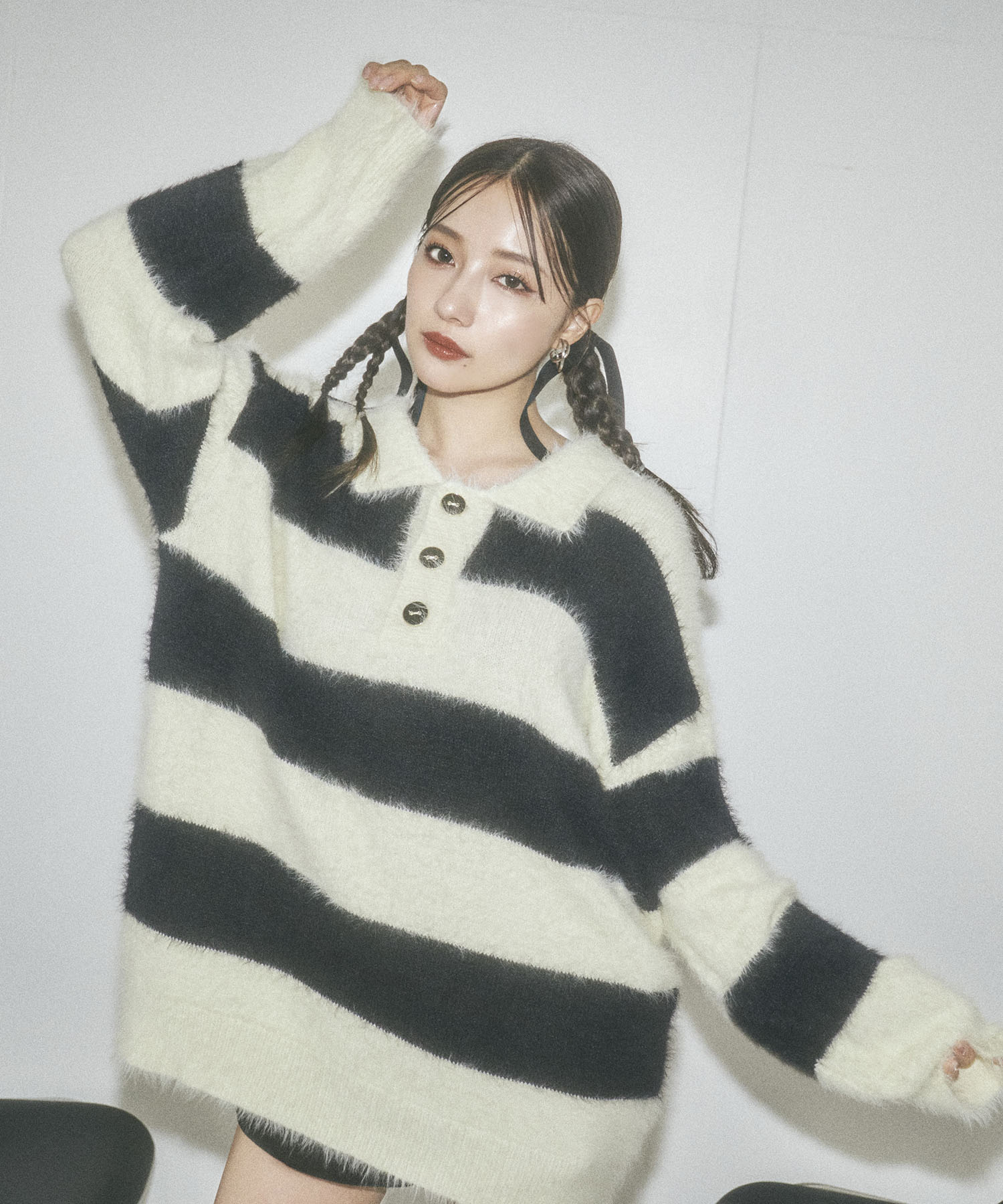 UNISEX シャギーボーダーニット – BUNNY APARTMENT