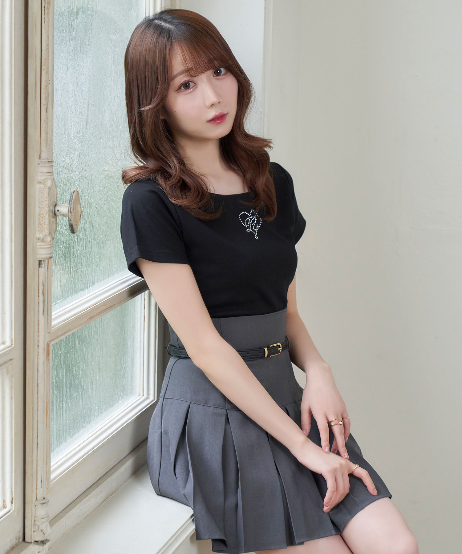 pleated belt set skirt – BUNNY APARTMENT