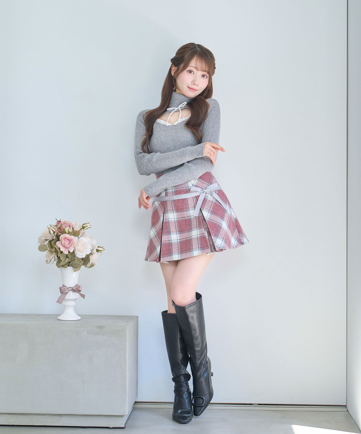 Tweed like ribbon skirt – BUNNY APARTMENT