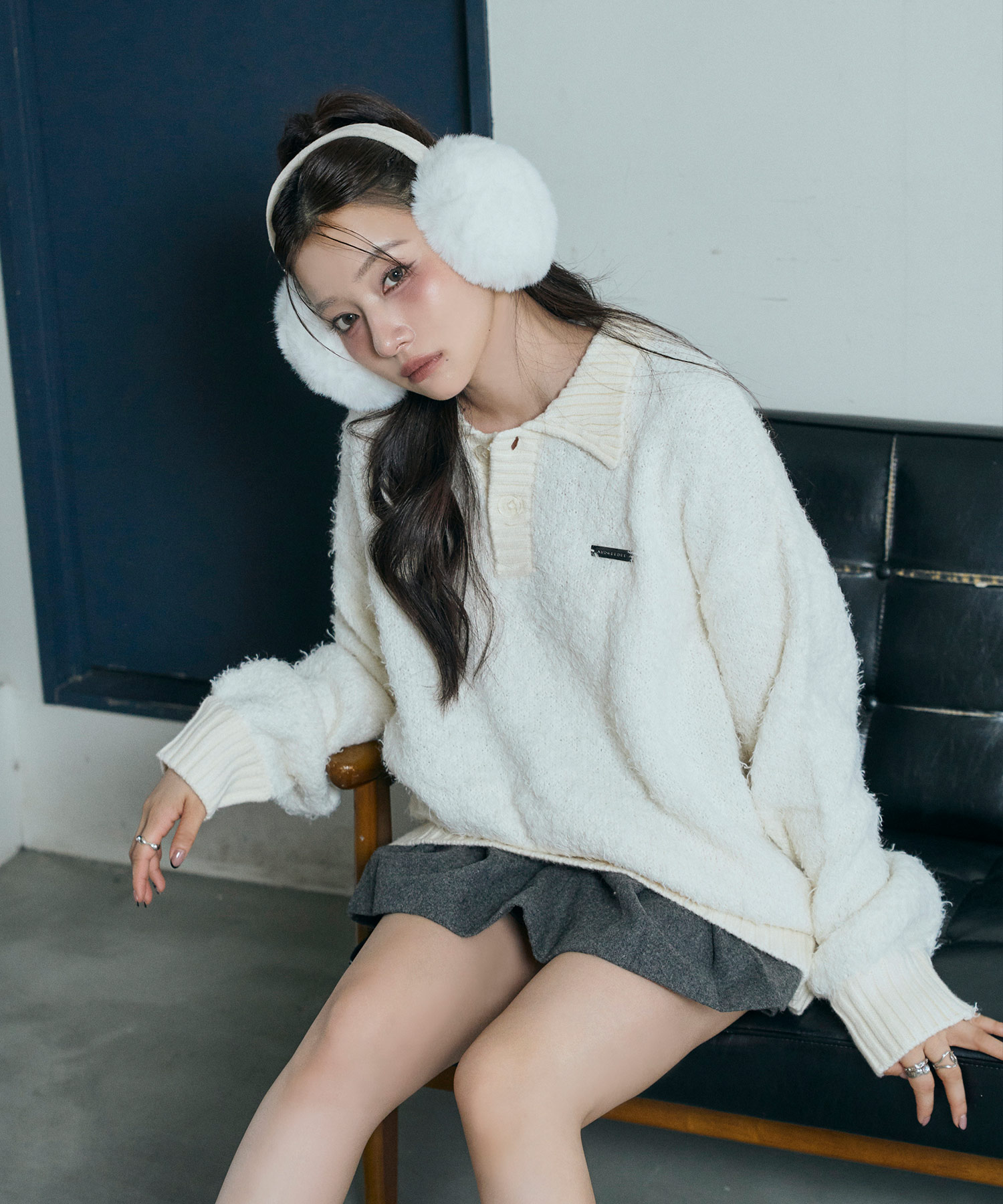 UNISEX ルーズポロニット – BUNNY APARTMENT