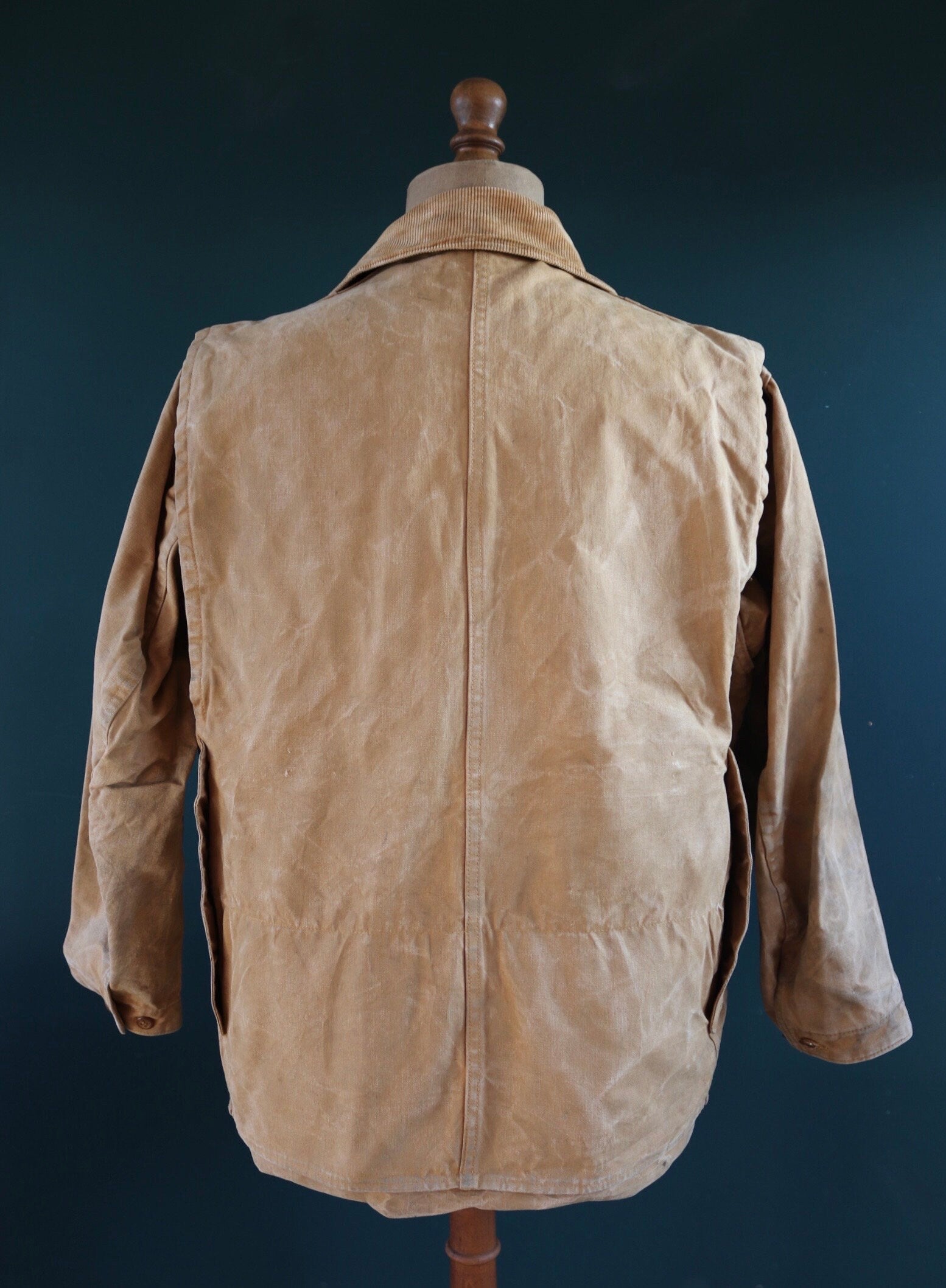 Vintage 1940s hunting jacket - American workwear - Red Head - tin
