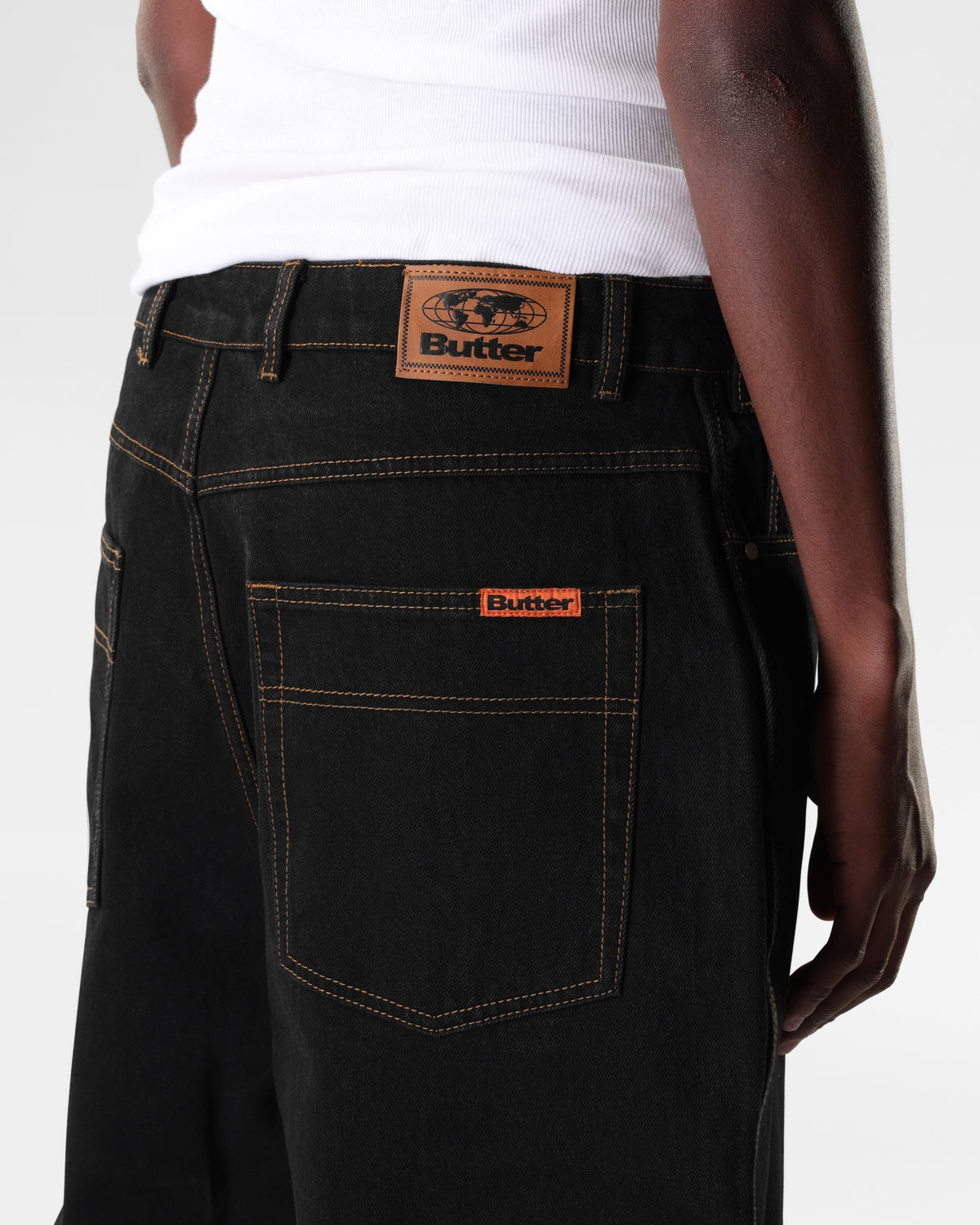Baggy Denim Jeans, Washed Black – Butter Goods