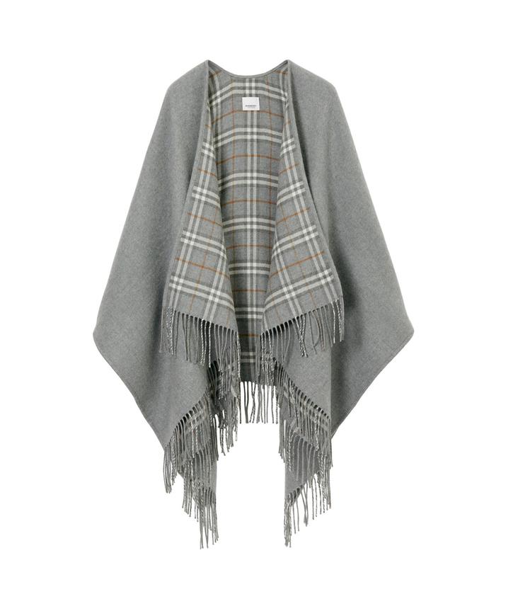 burberry/バーバリー通販 | チェック ウール リバーシブル ケープ
