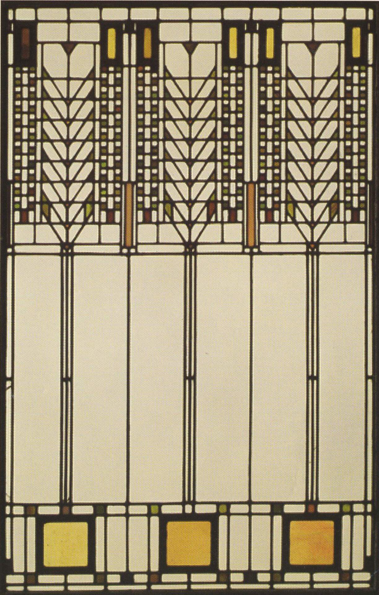 Frank Lloyd Wright / Windows from the Darwin D. Martin Complex