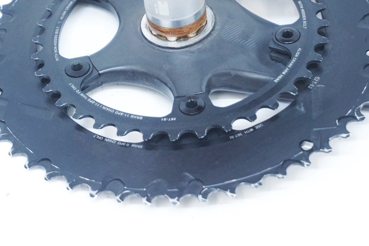 たけぞう］スラムレッド カーボンクランク170mm 52/36T 11S たけぞう