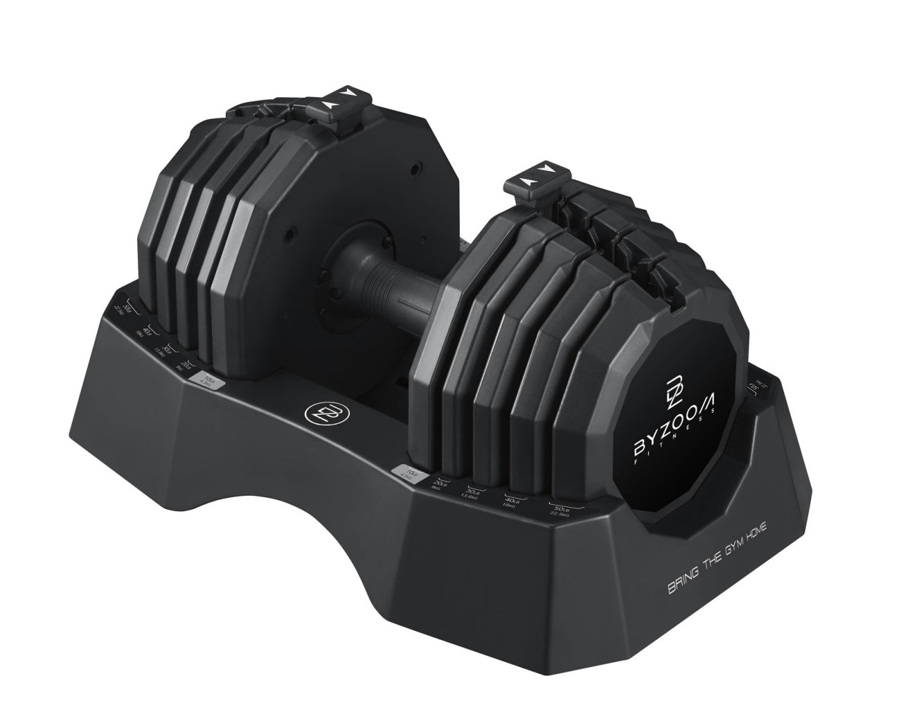 可変式ダンベル 50LB(22.6kg) Black – Byzoom Fitness JAPAN | 公式