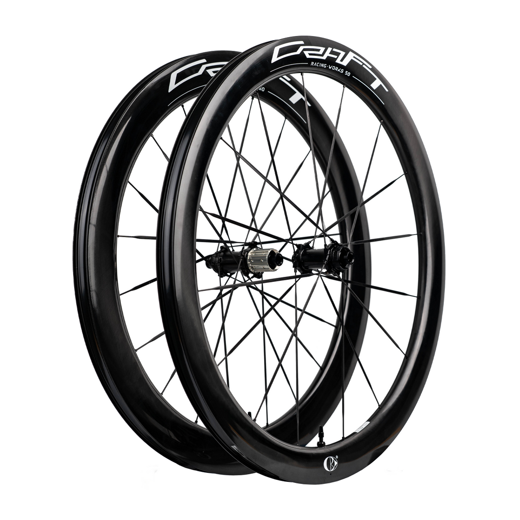 CRW Works CS5060 Carbon Spoke Disc Wheelset - White Decals – CCACHE