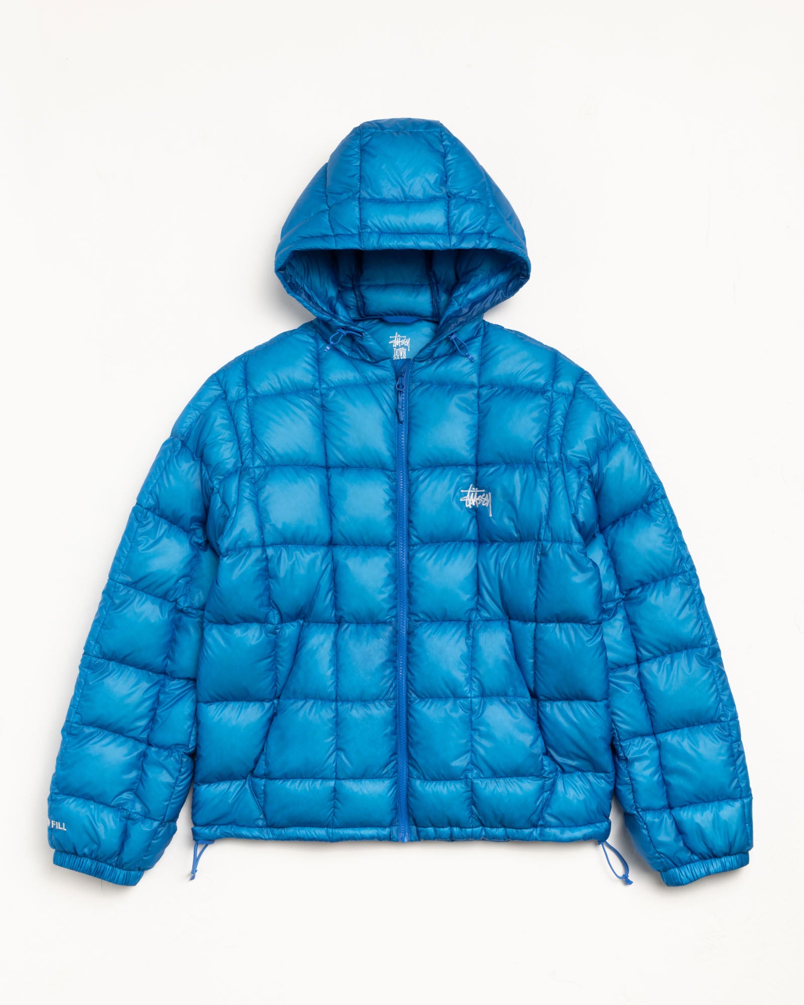 Midweight Hooded Puffer – Blue | Outerwear | Stüssy Canada