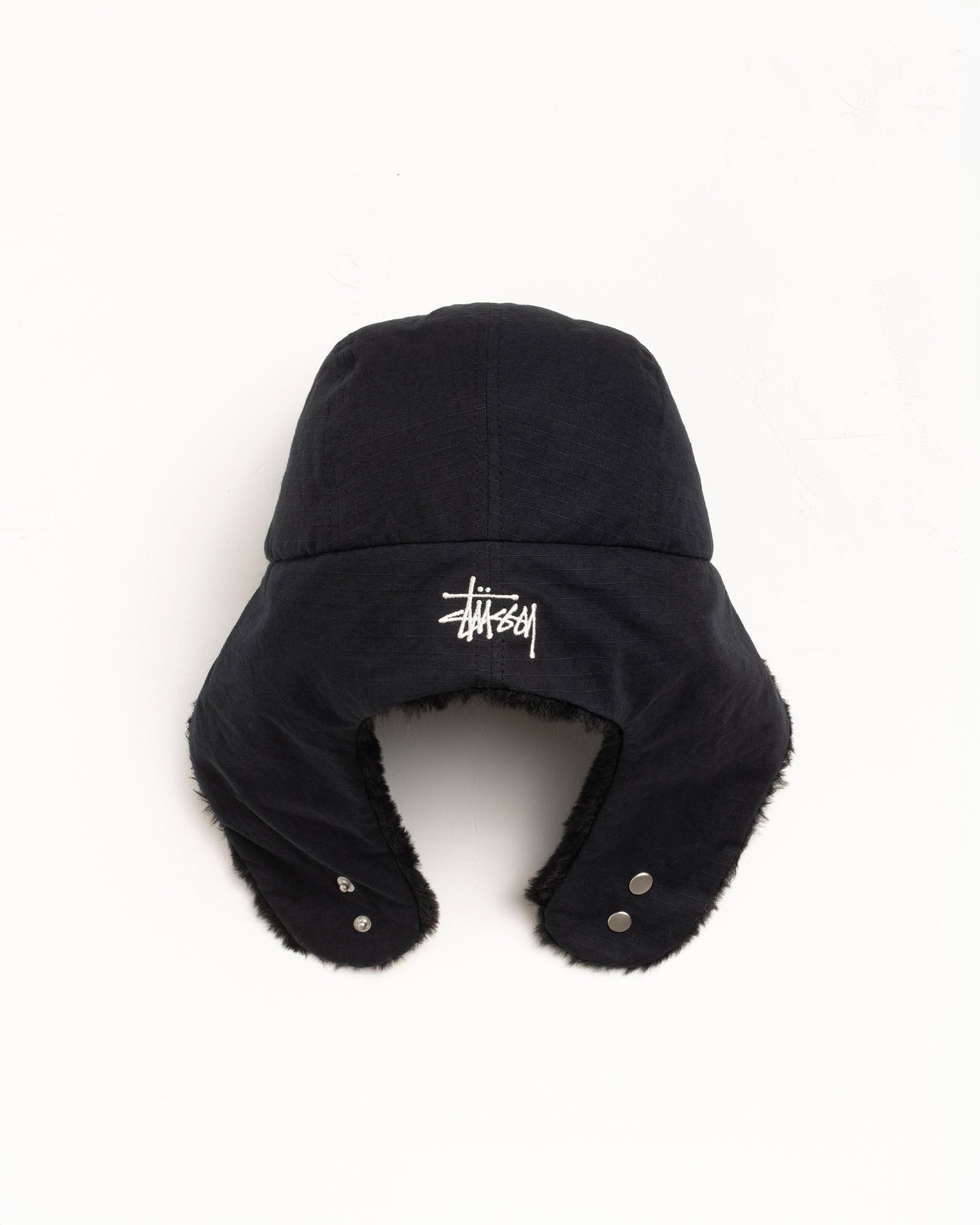 Ripstop Trapper Cap – Black | Headwear | Stüssy Canada