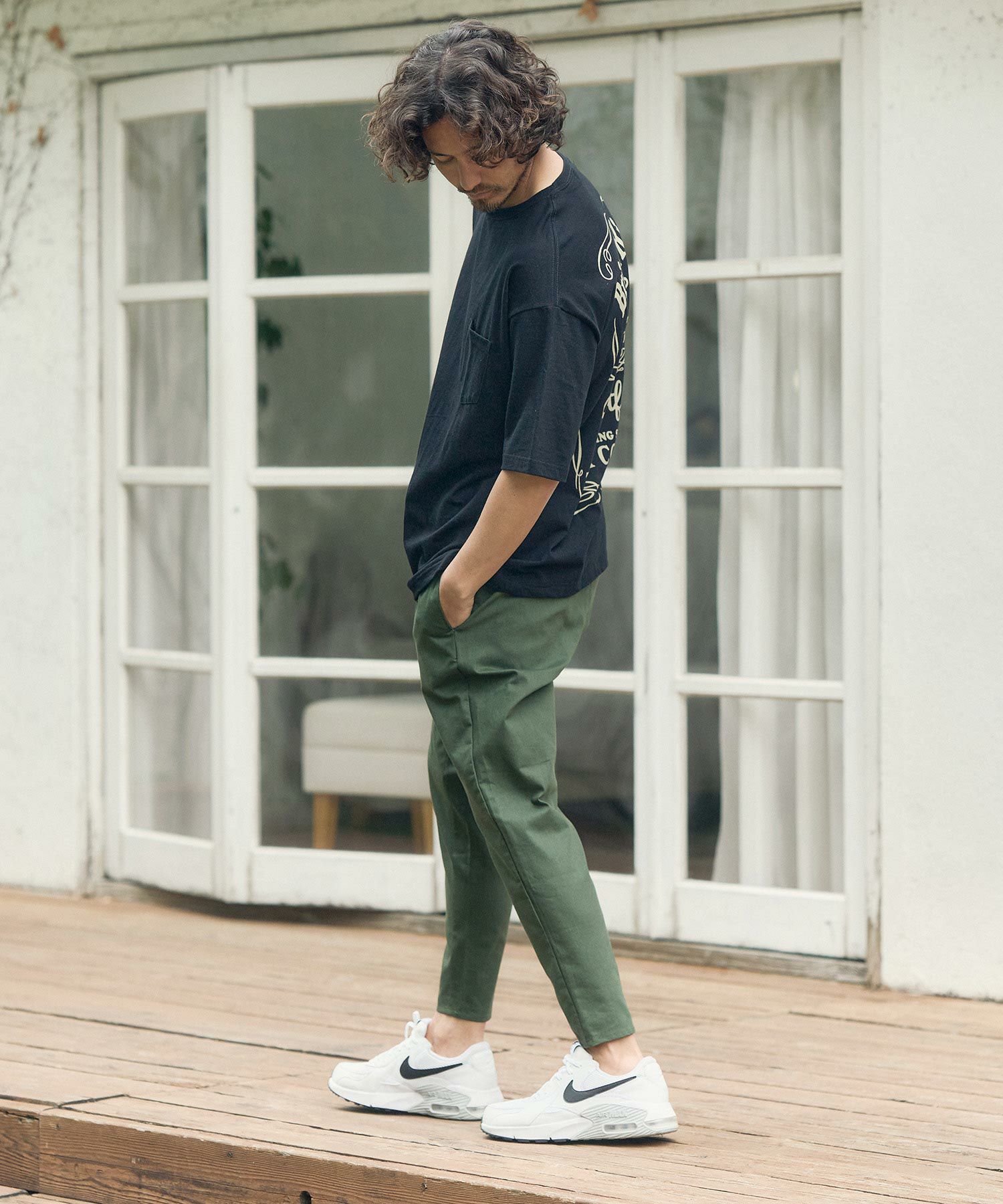CAMBIO(カンビオ)】Stretch Saruel Tight Tapered Pants サルエル
