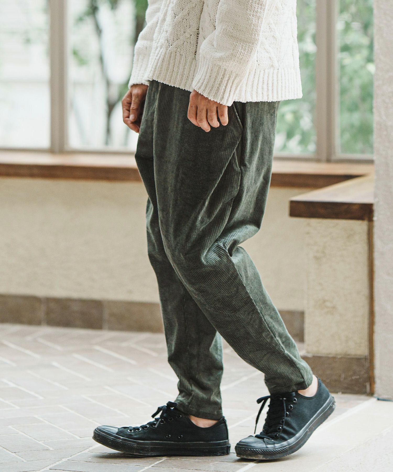 CAMBIO(カンビオ)】Middle Wale Corduroy Stretch Soft Sarrouel