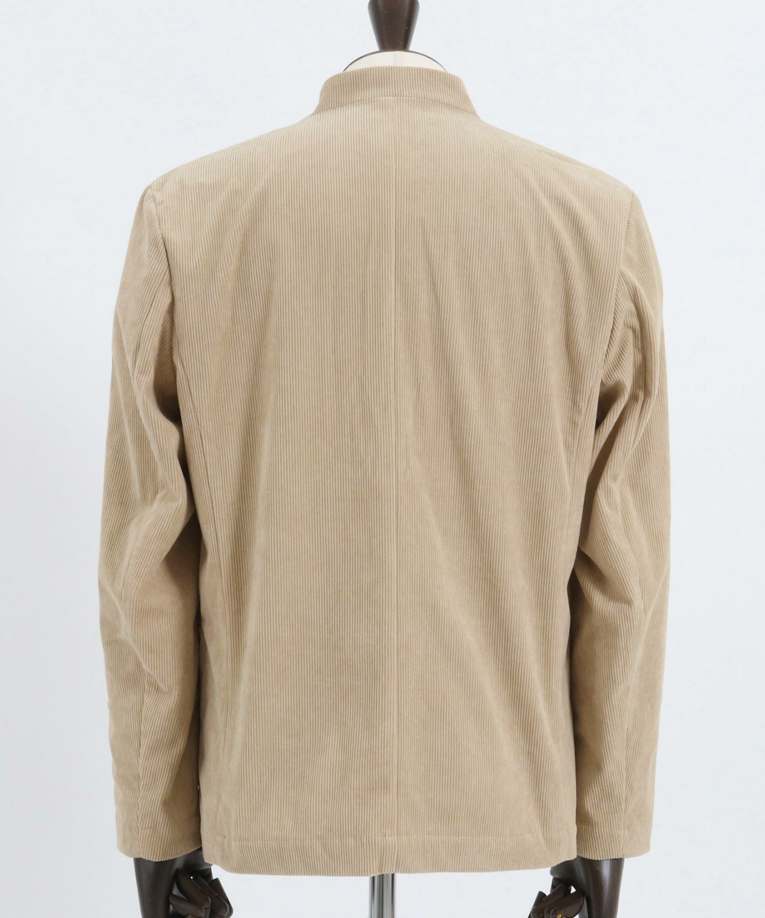 60%OFF【CAMBIO(カンビオ)】コーデュロイノーカラージャケット