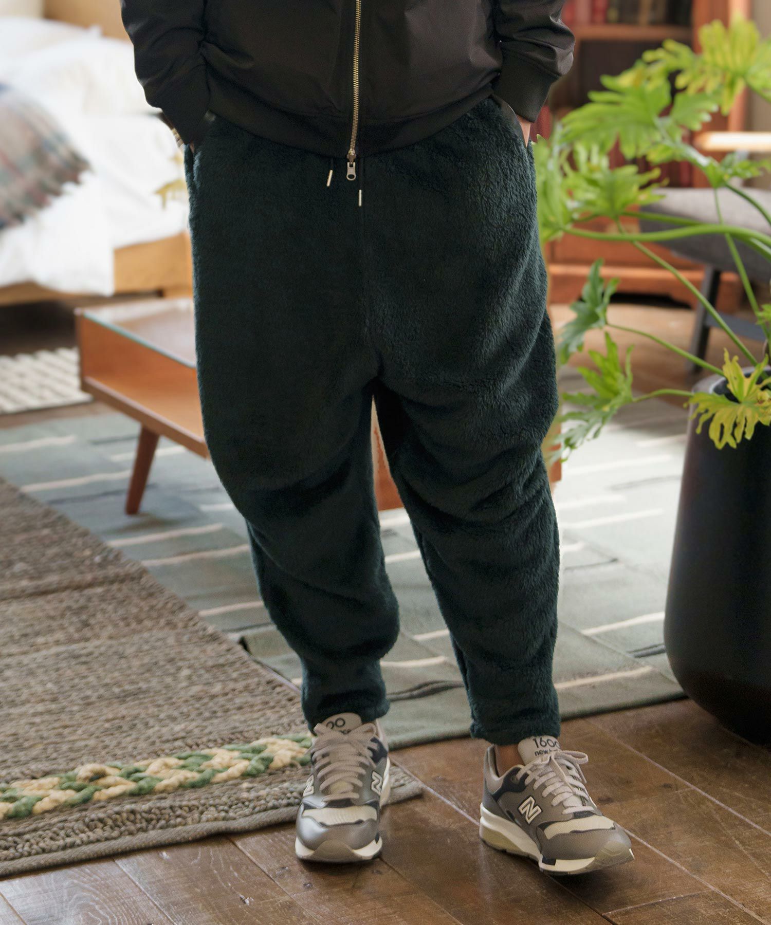 60%OFF【CAMBIO(カンビオ)】Short Microfur Balloon Pants バルーン