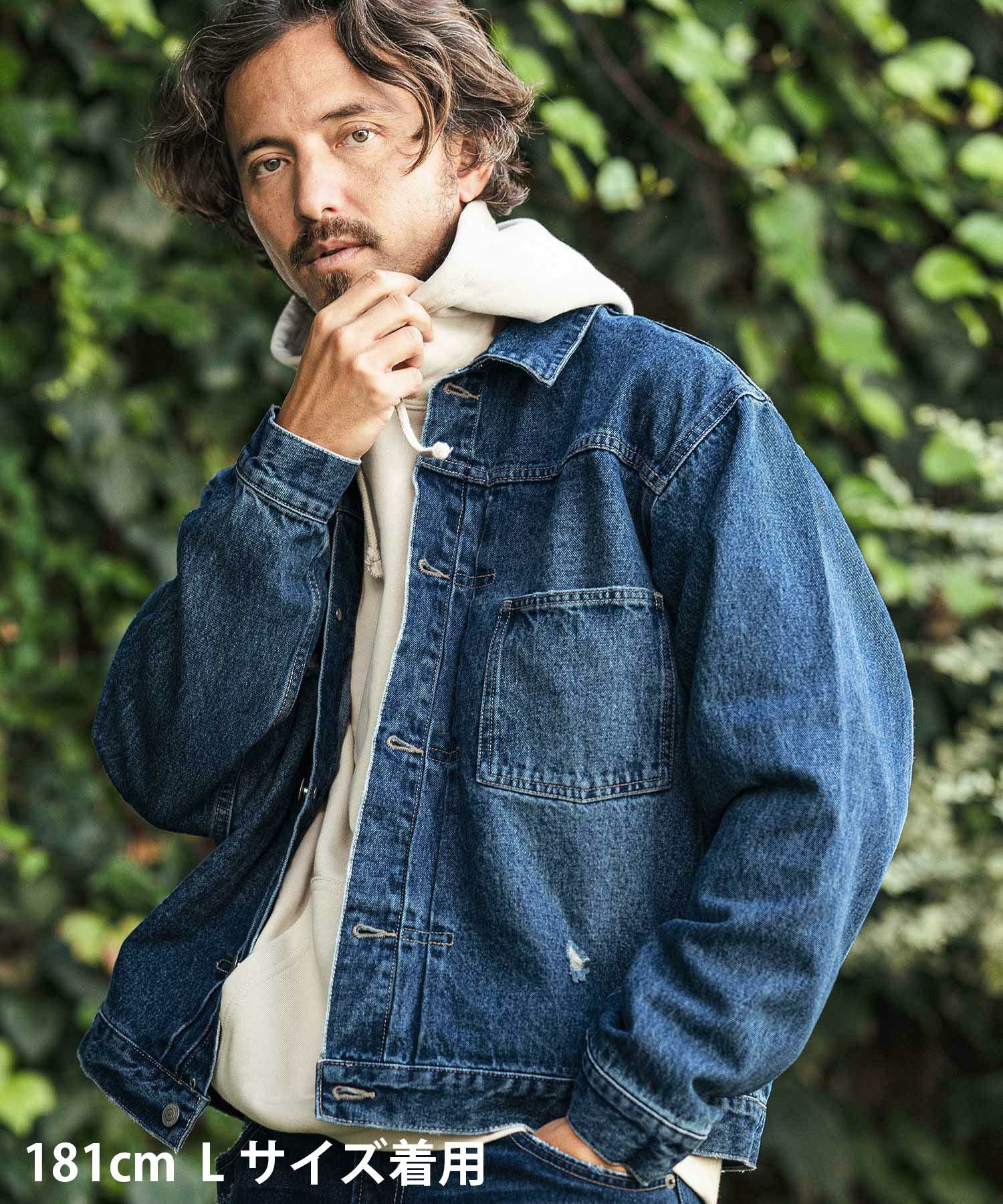 FUGA ダメージコーティング加工 デニムジャケット DAMAGE DENIM JACKET