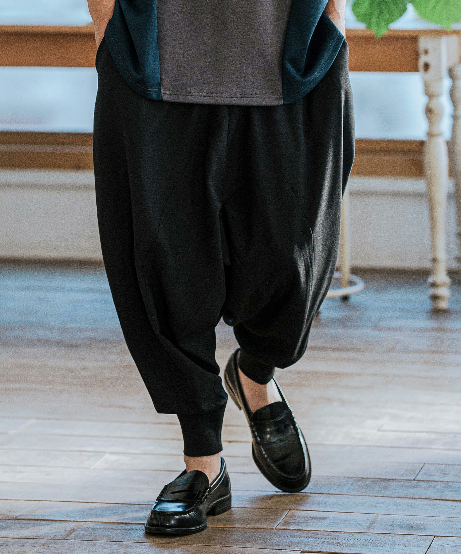 CAMBIO(カンビオ)】Slacks Fabric Sarrouel Pants サルエルパンツ