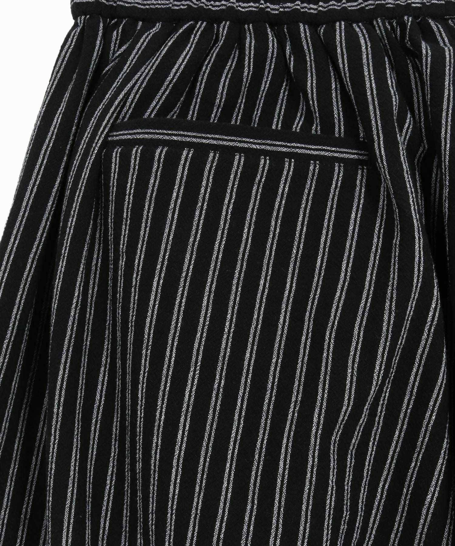 CAMBIO(カンビオ)】コットンリネンストライプバルーンパンツ(CMB-R0152