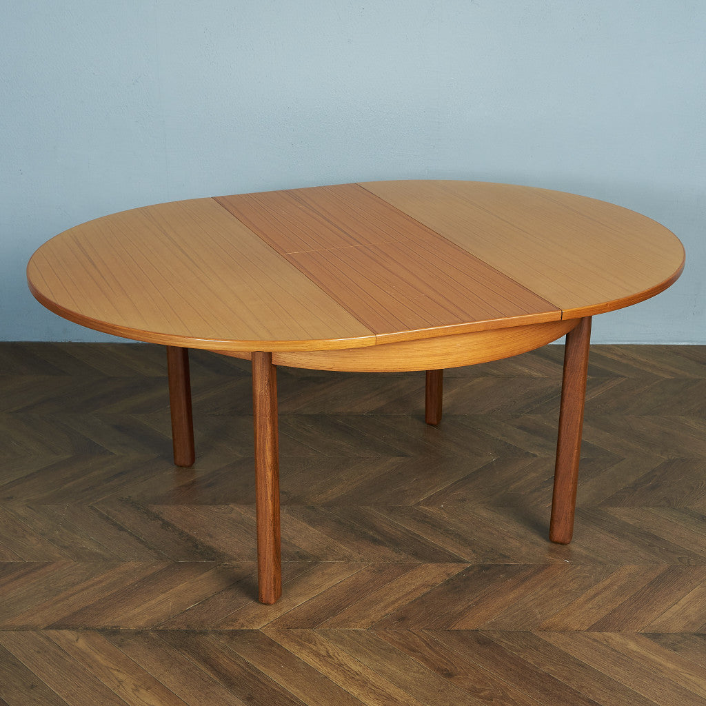 英国ヴィンテージ エクステンション ラウンドダイニングテーブル