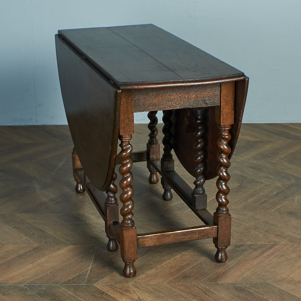 英国アンティークチーク材ゲートレッグテーブル/バタフライダイニング