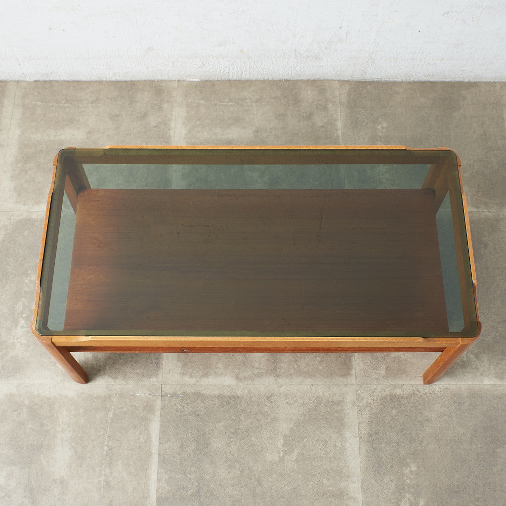 メイヤー myer ヴィンテージ スモークガラストップ コーヒーテーブル