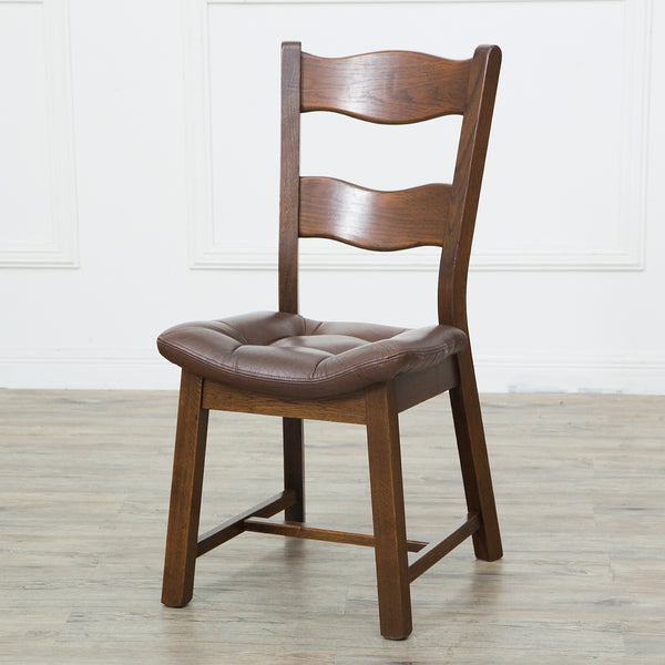 オランダ製 オーク無垢 ダイニングチェア 1脚 アンティーク ②