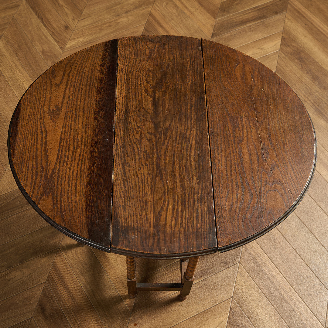 英国 クラシック ドロップリーフ ゲートレッグテーブル #89955