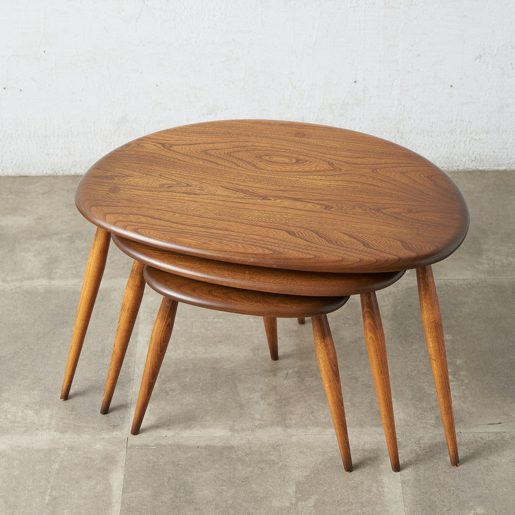 アーコール ERCOL ヴィンテージ ネストテーブル / ラウンドゴールド