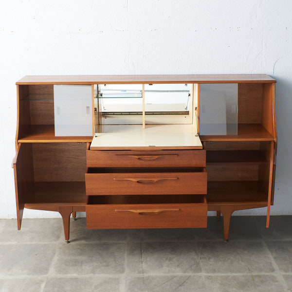 65687]Jentique サイドボード 英国 ジェンティーク ハイボード 食器棚