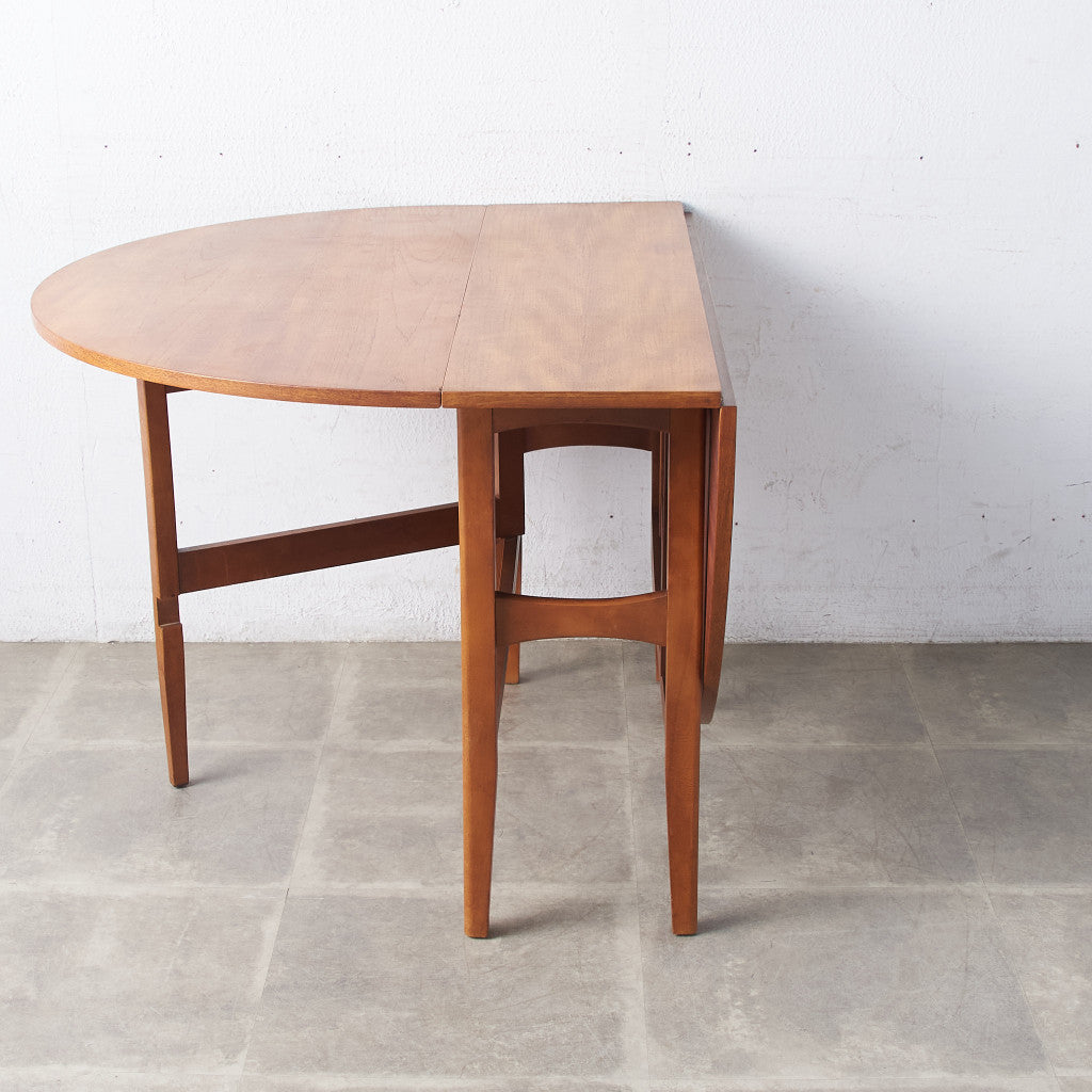 64521]イギリス ヴィンテージ ドロップリーフテーブル チーク 北欧