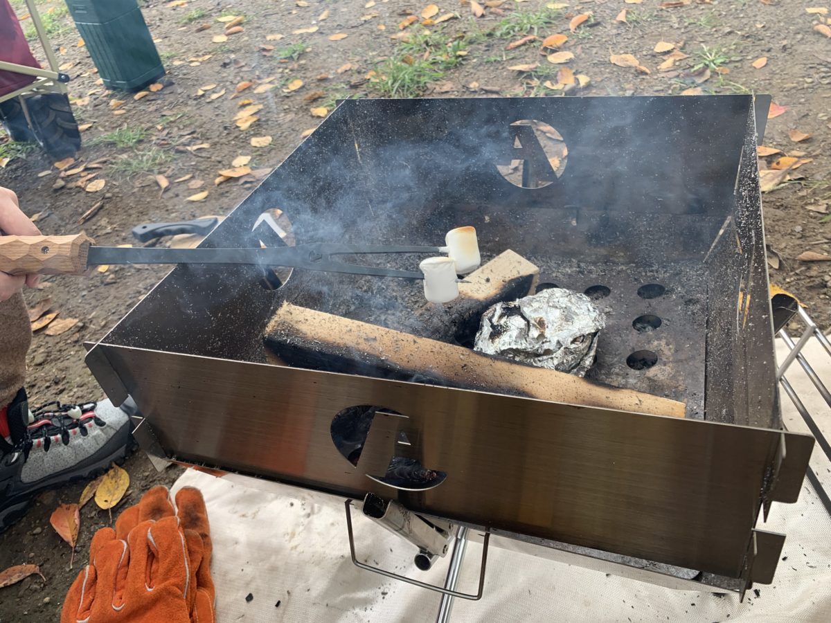 asimocraftsのローストフォーク「kushi_z_asi」をレビュー！焚き火に