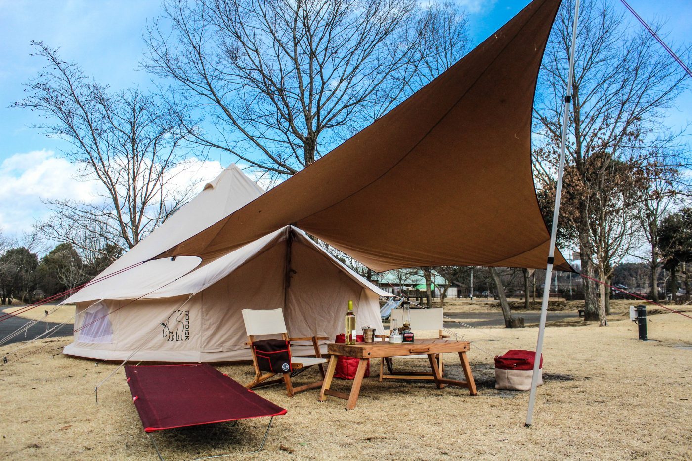 ノルディスク】アスガルド12.6は、冬キャンプのシェルターとして使うと