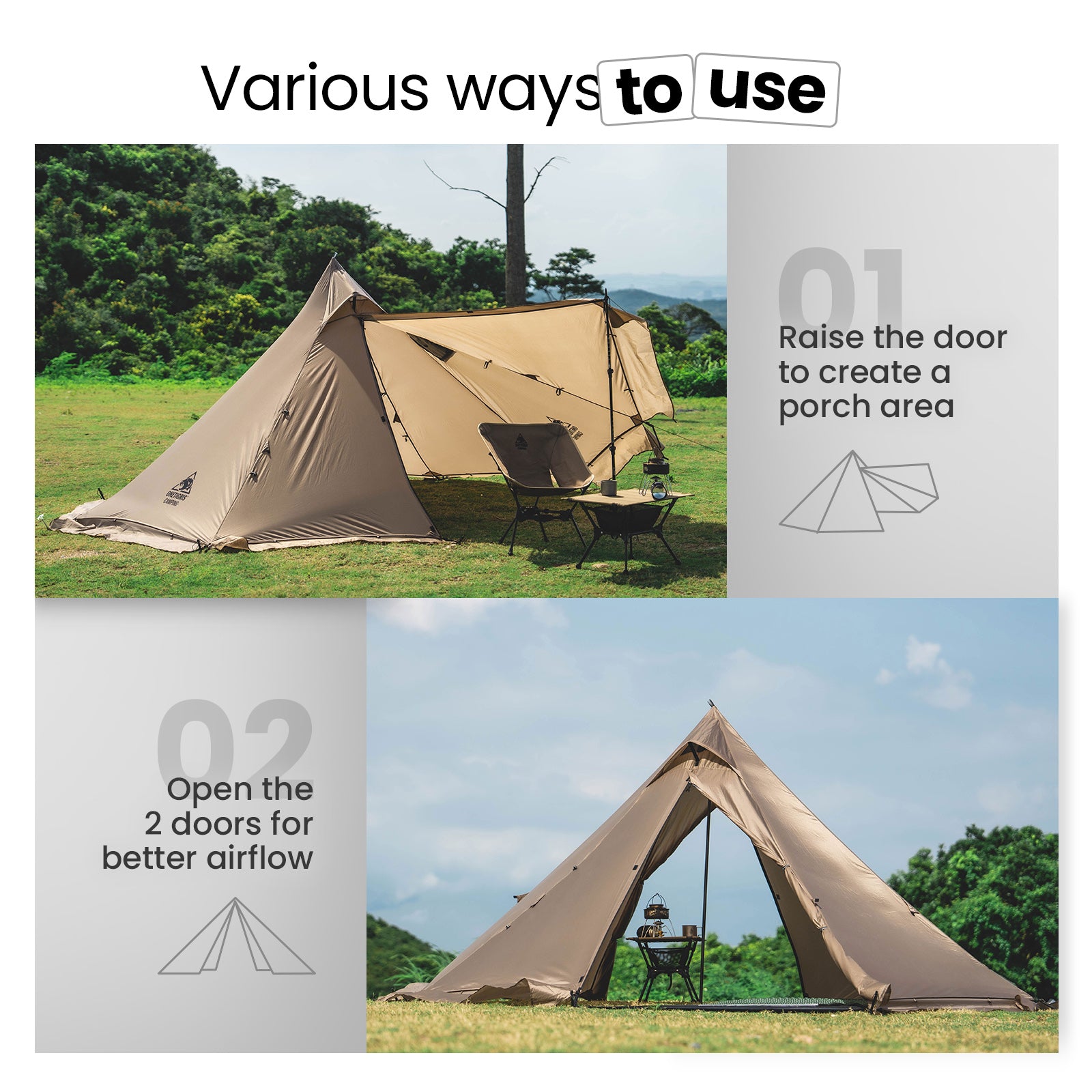 SMOKEY HUT ホットテント | OneTigris Camping