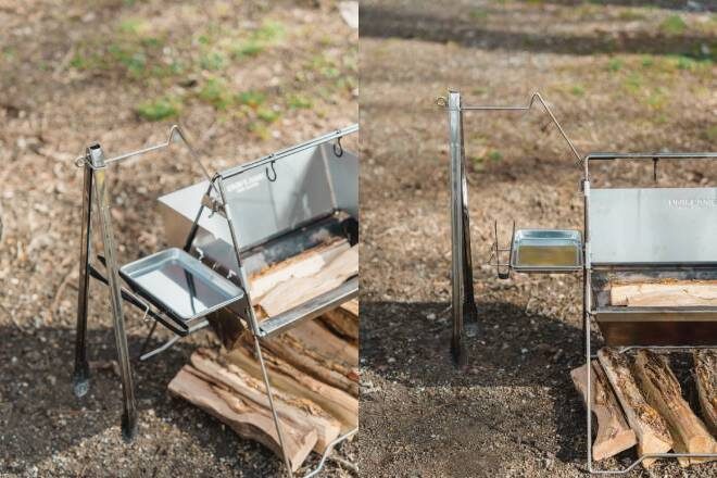 ユニフレーム2024年新商品「焚き火ベースsolo ウィンドスクリーン