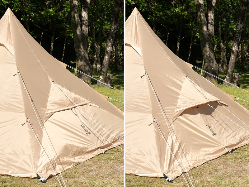 DODから「ワンポールテントRX(M)」、「ワンポールテントRX(M)TC」登場