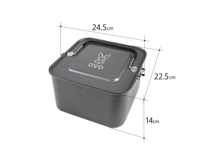 DODから四角いクッカー「シカクッカー」3サイズ登場 | キャンプレビュー