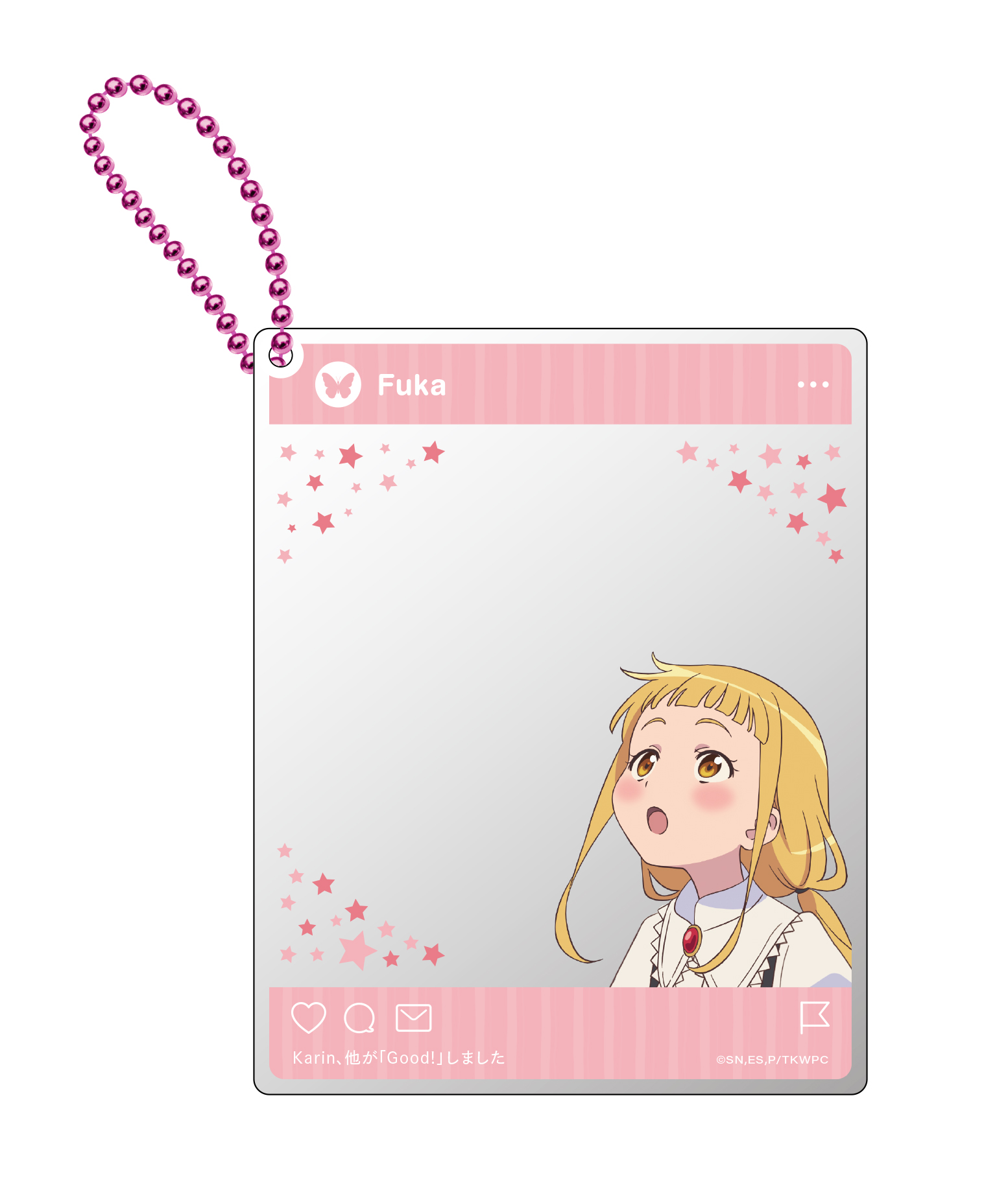 SNS風アクリルカードキーホルダー（カイ） | きゃにめ