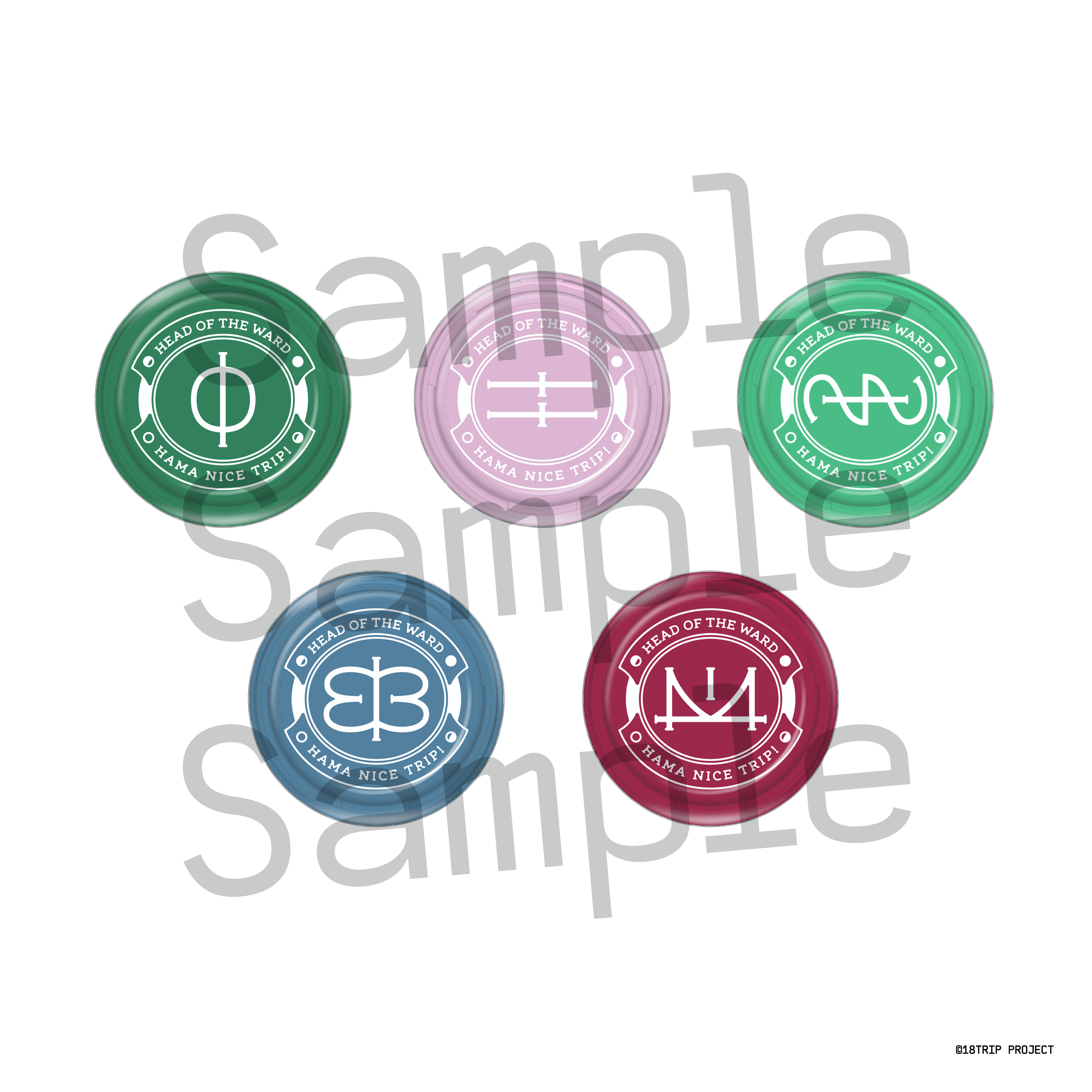 二次販売】缶バッジセット(18TRIP presents “HAMAツアーズ全体会議