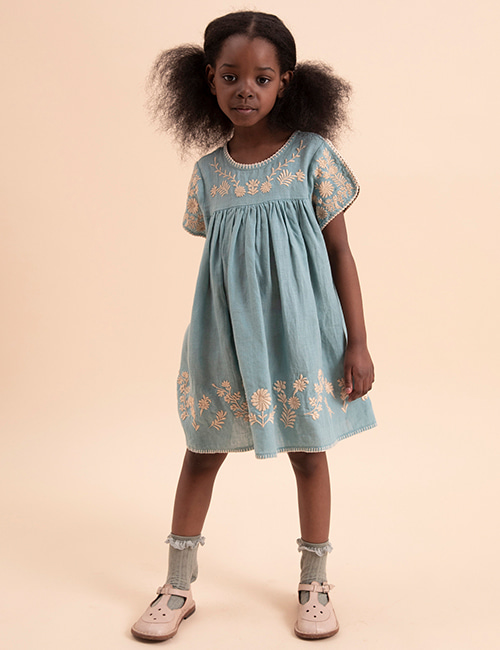 apolina パッチワーク ワンピース 5-7Y apolina kids パッチワーク