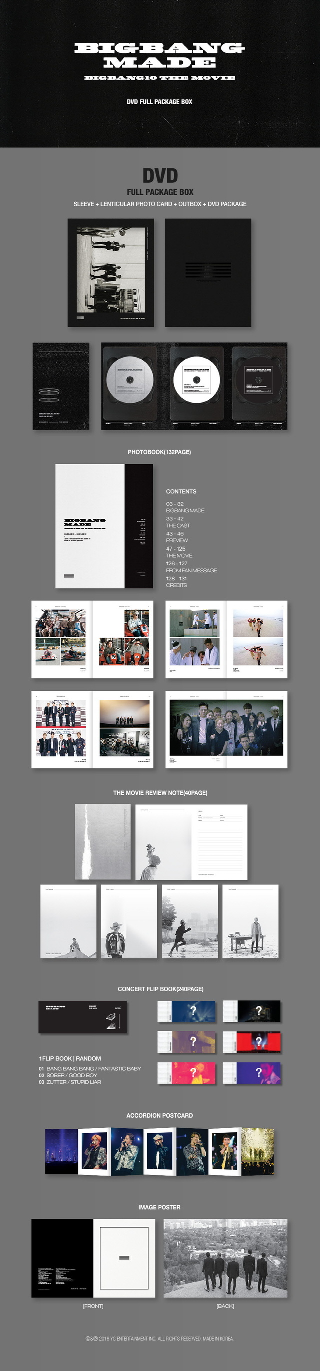 BIGBANG10 THE MOVIE BIGBANG MADE DVD FULL PACKAGE BOX - YG SELECT