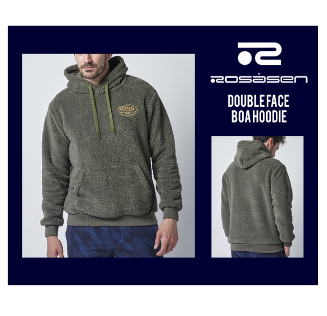 ROSASEN［ロサーセン］double face boa hoodie/ダブルフェイスボア