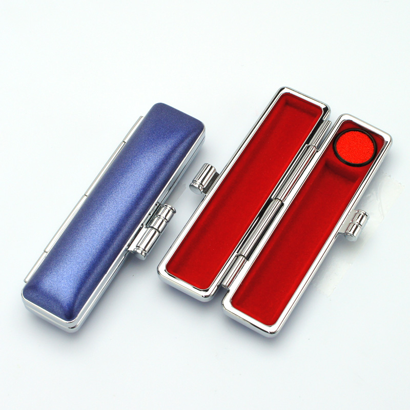 印鑑ケース「ネオメタリック」10.5-12.0mm用(ネイビー)｜印鑑ケース.com