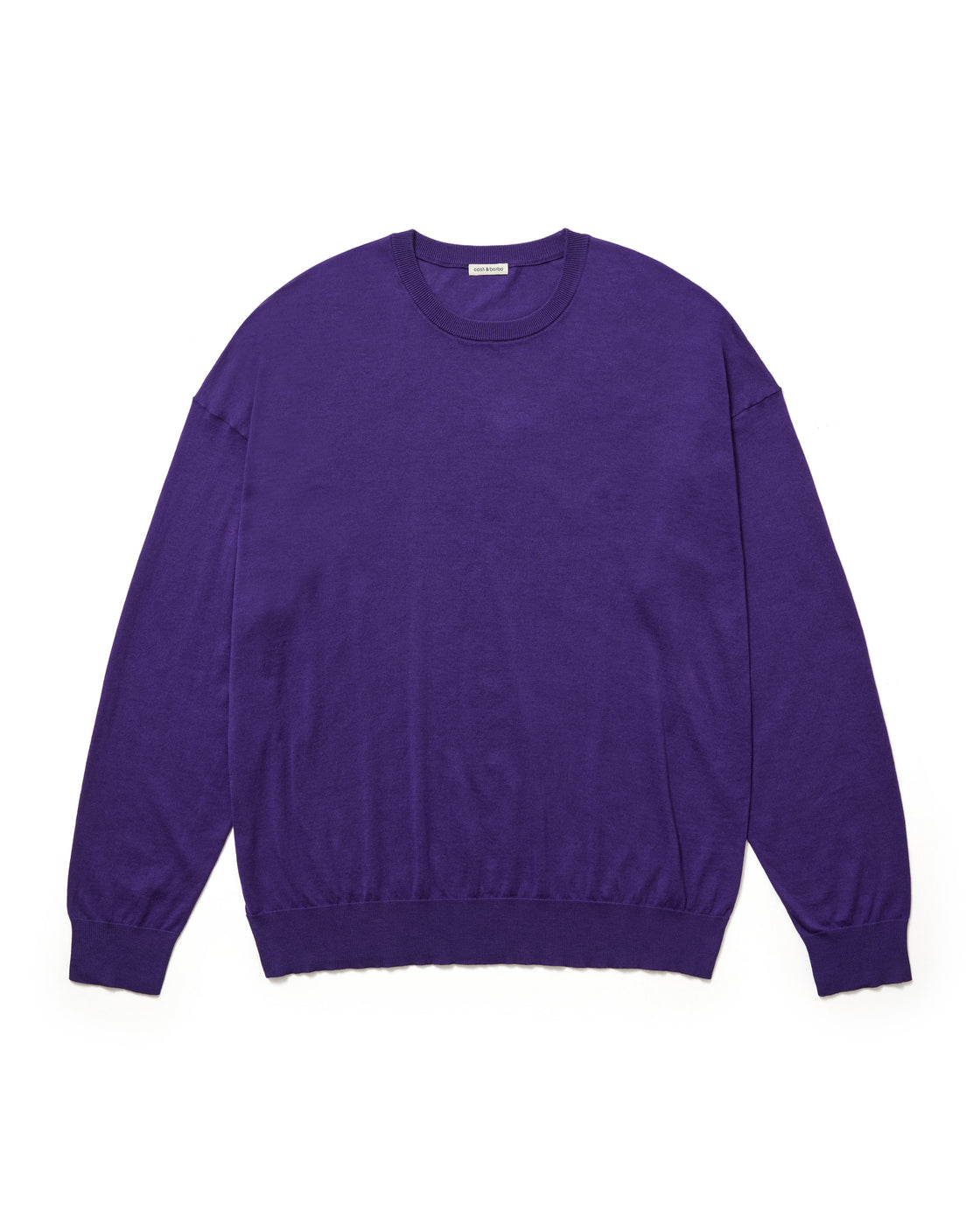 シーアイランドコットン ニット 長袖クルー, Purple – cash & barba