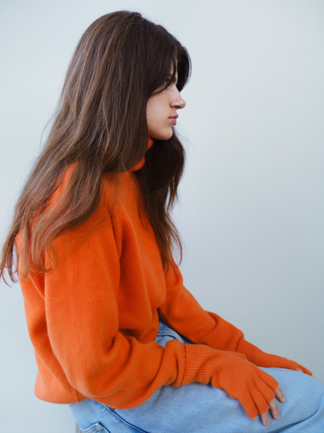 キャッシュベイビー タートルネック ニット, H Orange – cash & barba