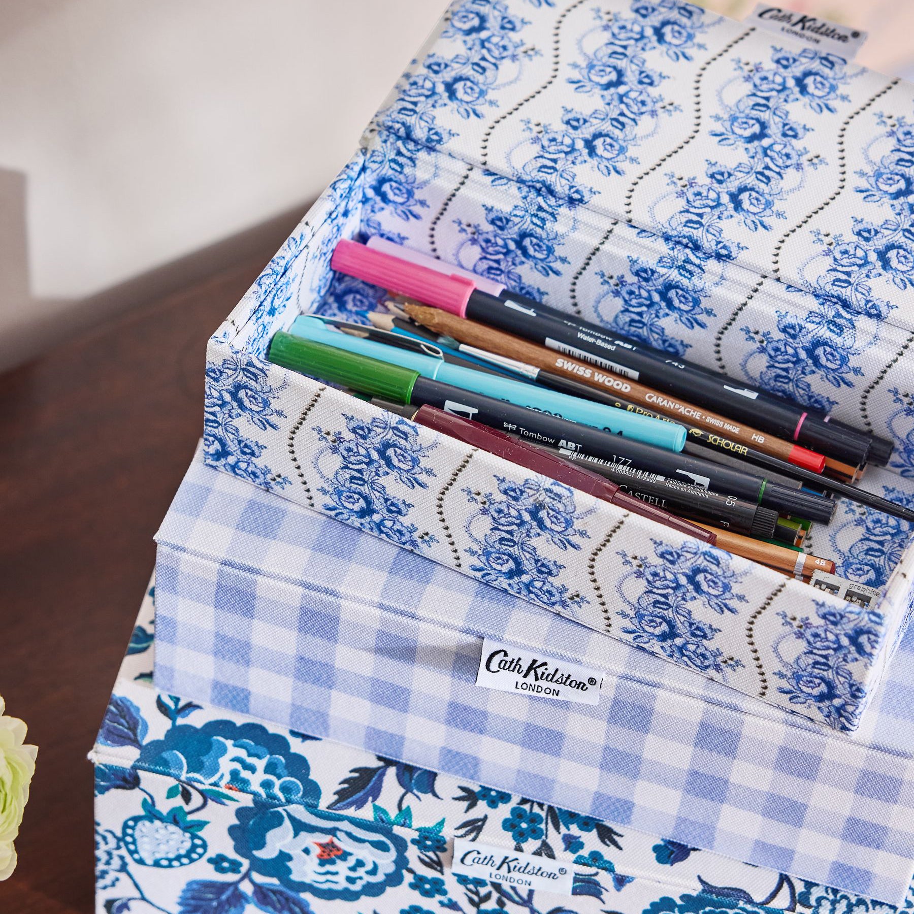 ストレージボックス 3点セット Blue | Cath Kidston 日本公式