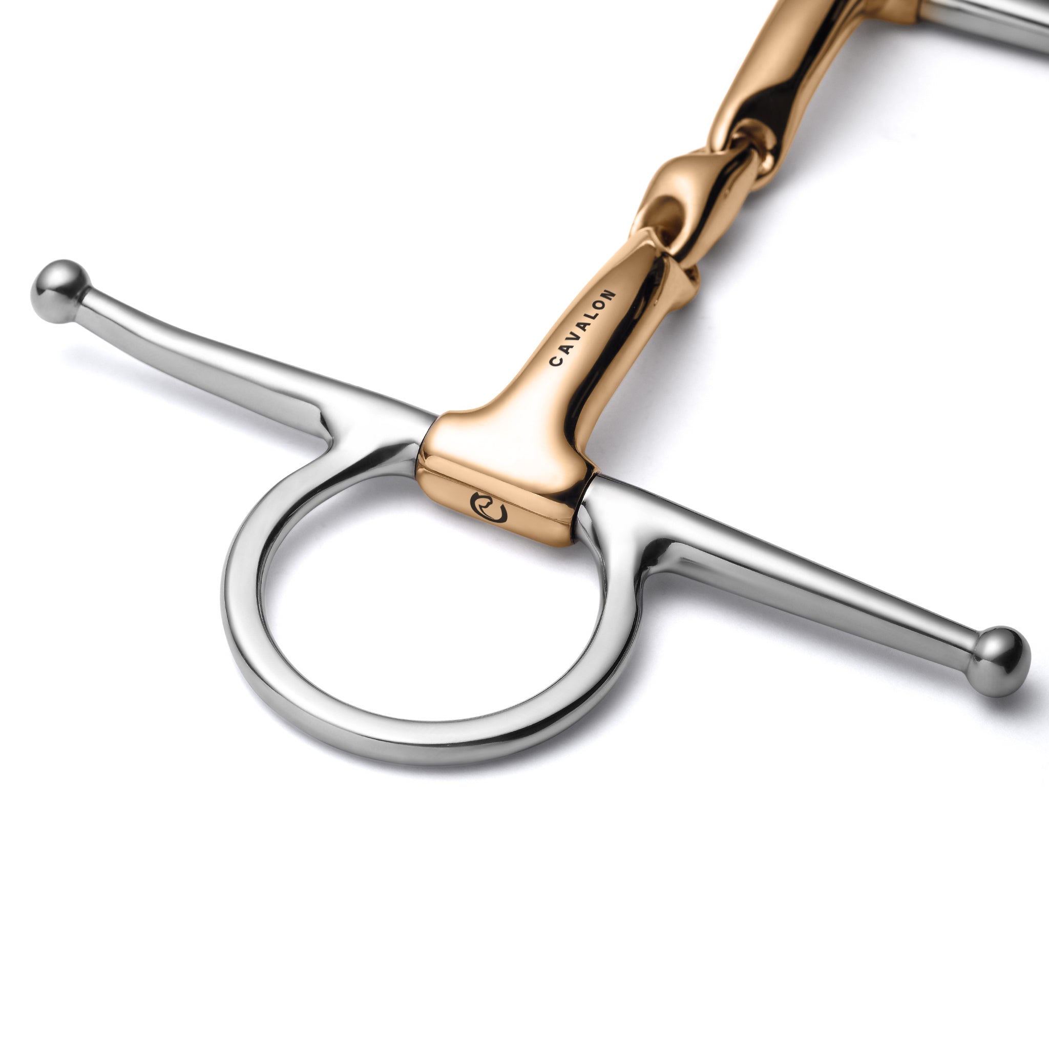 Full Cheek Lozenge Savor Gold Snaffle - Cavalon