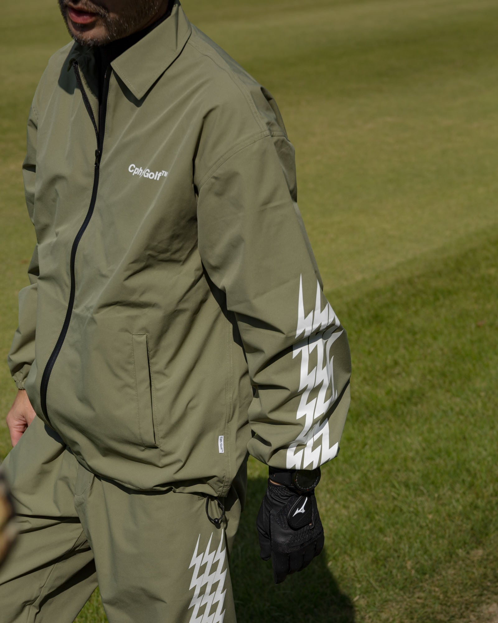 THUNDER STRIPES W-P ADJUSTABLE PANTS - KHAKI - – Cph/Golf™︎
