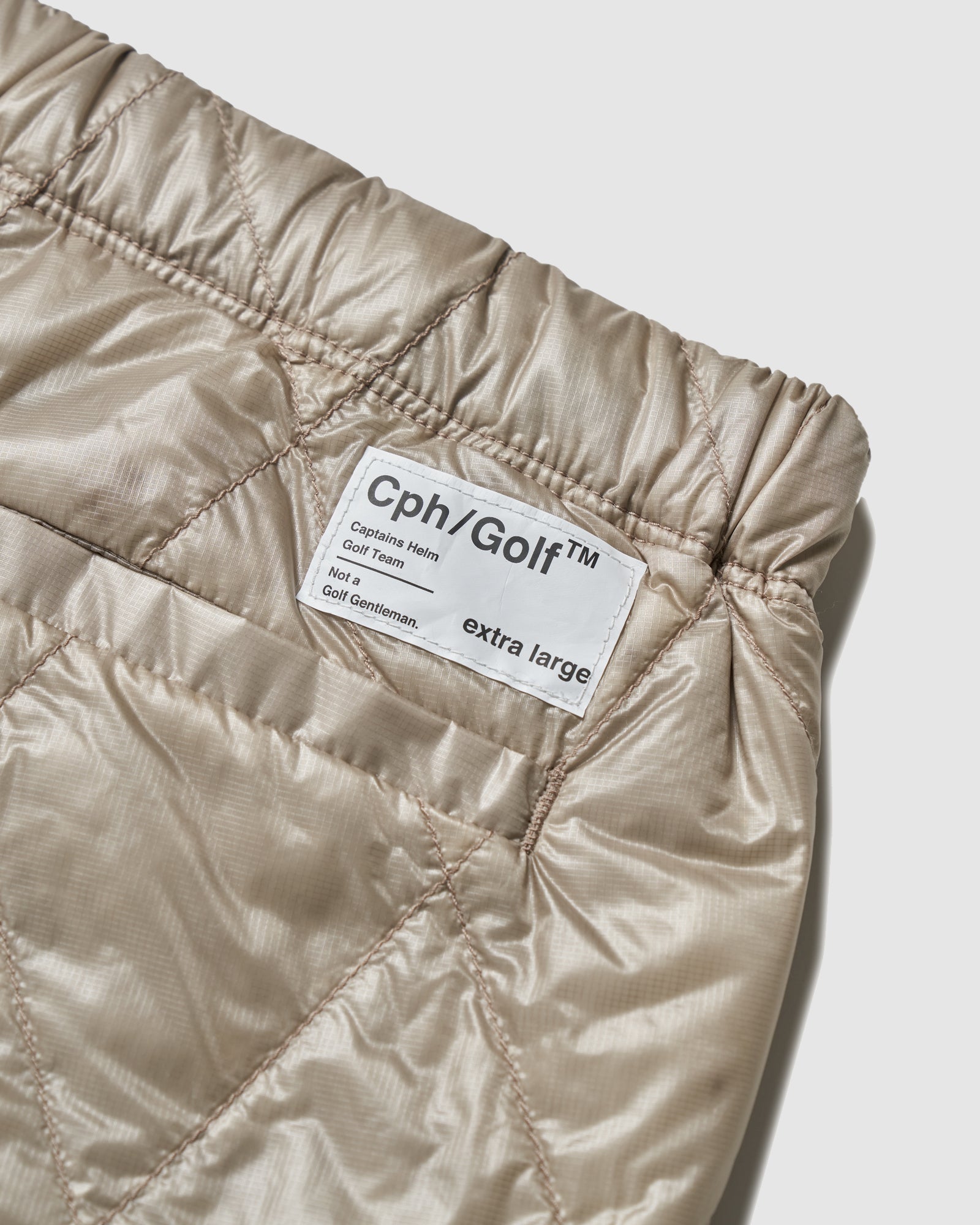 NANGA® × Cph/Golf™ #QLT DOWN TRACK PANTS - BEIGE - – Cph/Golf™︎