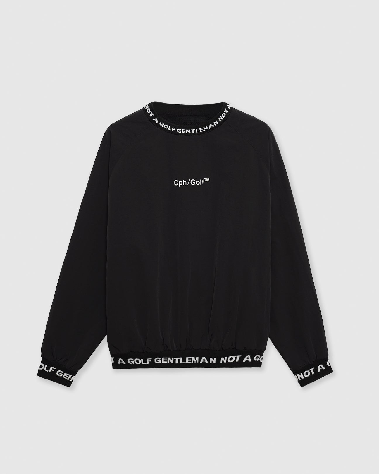 CHG22-SS-J02 #GENTLEMAN NYLON P/O JACKET - BLACK - – Cph/Golf™︎