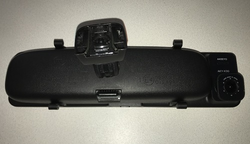 実機レビュー12型ミラー液晶の車内専用リアカメラ AKEEYO「AKY-X3G