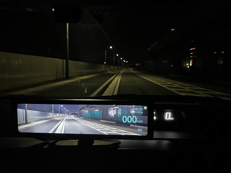 実機レビュー AKEEYO「AKY-NV-X」前後セパレートカメラのナイト