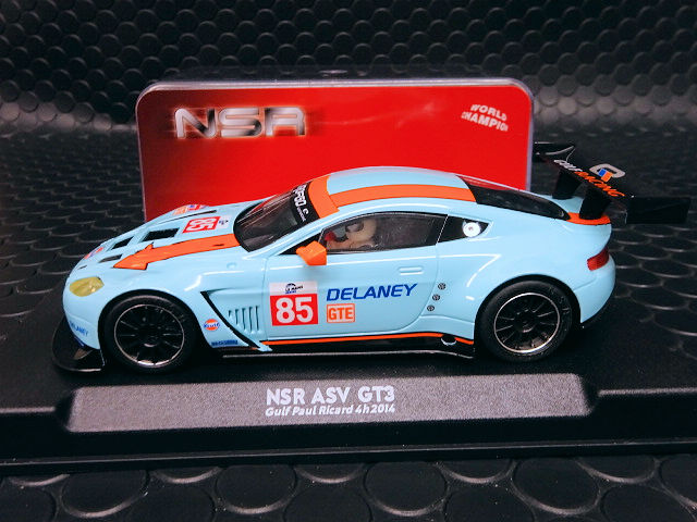 NSR 1/32 ｽﾛｯﾄｶｰ 0255-AW◇ASTON MARTIN VANTAGE ”GULF” #85 Gulf Paul